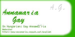 annamaria gay business card